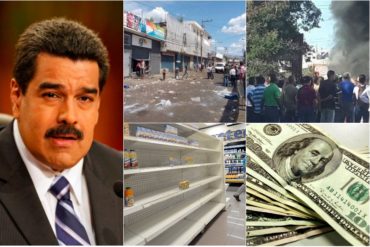 ¡PUEBLO DESESPERADO! Las 4 consecuencias que ha desatado el aumento del salario mínimo anunciado por Maduro