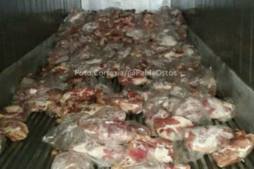 ¡CASI NADITA! En un galpón de Ciudad Bolívar hallaron un contenedor con 4.000 kilos de pernil (+Tuit)