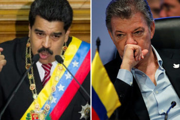 ¡LA PATALETA! Maduro mandó «pa’l caraj*» a Santos por no aceptar las elecciones (+Video)