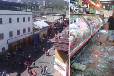 ¡SE DESATA LA LOCURA! Reportan saqueos en el casco central de Guarenas: Carnicerías afectadas (+Fotos)