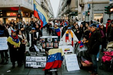 ¡GRITO DE JUSTICIA! Venezolanos protestaron en Italia por la ejecución de Óscar Pérez y compañeros (+Fotos)