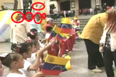 ¿POR QUÉ EL MIEDO? La insólita cantidad de guardaespaldas que llevó Maduro a acto con niños