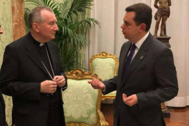 ¡ENTÉRESE! Ecarri se reunió con el cardenal Pietro Parolin en el Vaticano para hablar de la crisis en Venezuela