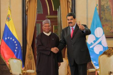 ¡Y EL PUEBLO MUERE DE HAMBRE! Maduro se reunió con el secretario general de la OPEP