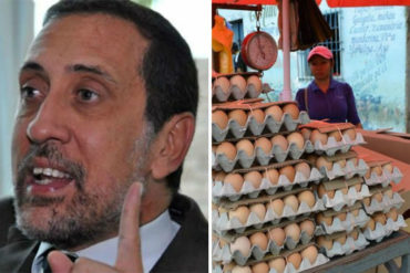 ¡DUELE EL BOLSILLO! José Guerra advierte que cartón de huevos cuesta 500 millones de bolívares de los de antes (+Foto)