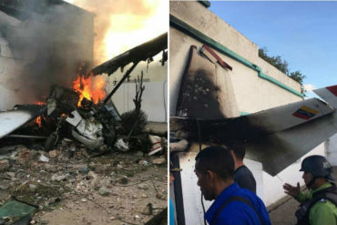 ¡ENTÉRESE! Reportan que una avioneta cayó en una vivienda en Ciudad Bolívar (+Video)