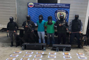 ¡BIEN HECHO! Detuvieron a dos personas con 14 kilos de marihuana en La Yaguara (viajaban desde Táchira)