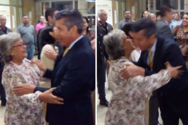 ¡QUÉ AMOROSO! El abrazo de Henri Falcón y Tibisay Lucena antes de inscribir candidatura(+Foto)