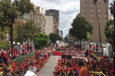 ¡ESCUÁLIDA! Así se ve la pírrica marcha chavista en celebración aniversario del fallido golpe del #4F (+Fotos bochornosas)