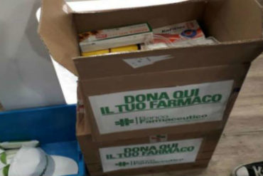 ¡COLABORACIÓN INTERNACIONAL! Más de cuatro mil farmacias en Italia ayudan a donar medicinas para Venezuela