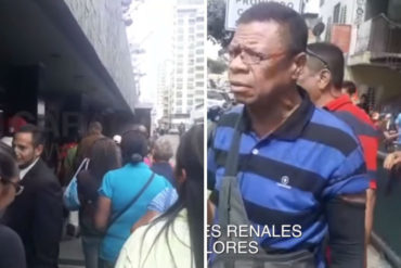 ¡TOMARON ACCIONES! Pacientes renales en riesgo mortal protestaron a media cuadra de Miraflores (GNB los obligó a retirarse) (+Videos)