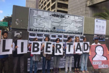 ¡SÉPANLO! Protestaron en Caracas para exigir libertad de los presos políticos (+Video)