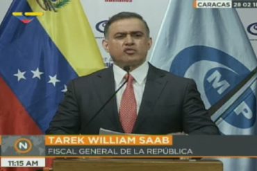 ¡ENTÉRESE! Tarek William Saab reitera solicitud de extradición de Joel Palmar por operar supuesta red de narcotráfico