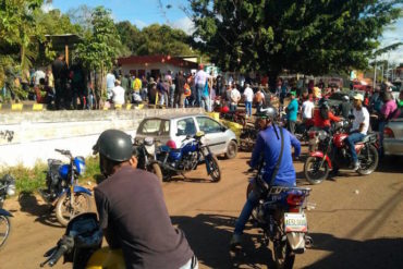 ¡DESESPERADOS! Habitantes de Santa Elena de Uairén protestaron por falta de combustible