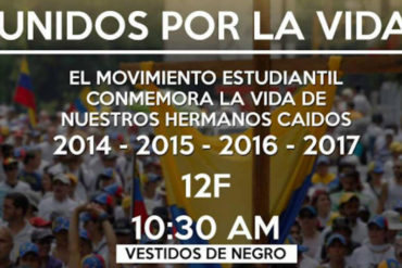 ¡RETOMAN LA CALLE! Movimiento Estudiantil llama a marchar este 12F en honor a los caídos