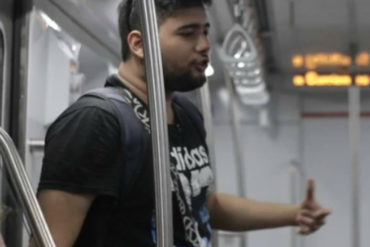 ¡SE ESFORZÓ! El rapero venezolano que ahorró para mudar a su familia para Argentina cantando en el «subte»