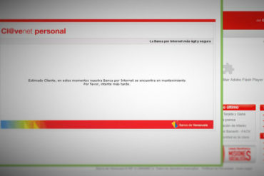 ¡FUERA DE SERVICIO! Usuarios se quejan del pésimo servicio del portal del Banco de Venezuela