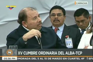 ¡ESCÚCHELO! El extraño discurso de Daniel Ortega en la Cumbre del Alba (+Video)