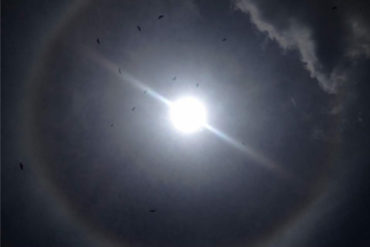 ¡NO SE LO PIERDA! Capturan un halo solar en Caracas este Viernes Santo (+Fotos)