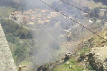 ¡GRAVE! Ocho estudiantes sufrieron quemaduras de primer grado en incendio cerca del teleférico de Mérida