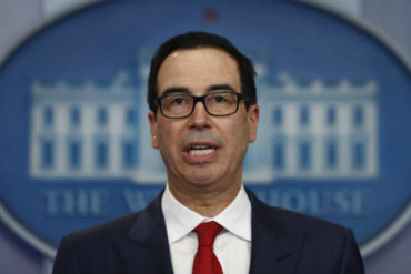 ¡ALERTA! Steve Mnuchin advirtió que si no se reabre la actividad económica en EEUU puede haber un “daño permanente”