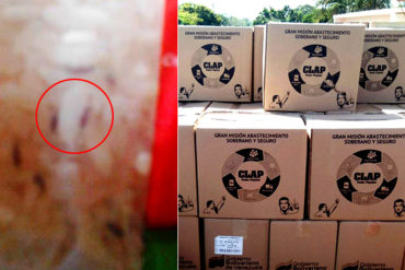 ¡GRAVÍSIMO! Denuncian que cajas CLAP están llegando con alimentos vencidos (y el arroz tenía gorgojos)