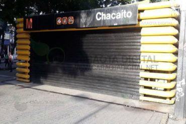 ¡ALERTA! Tensión en las afueras de la estación Chacaíto por explosión en el Metro de Caracas (+Fotos)