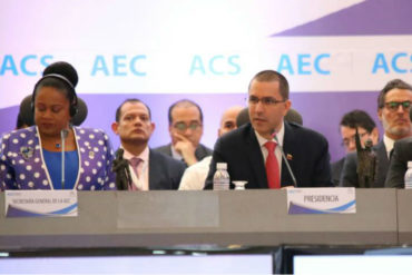 ¡ÚLTIMA HORA! Jorge Arreaza anuncia entrega presidencia de la AEC «pro tempore» a Nicaragua