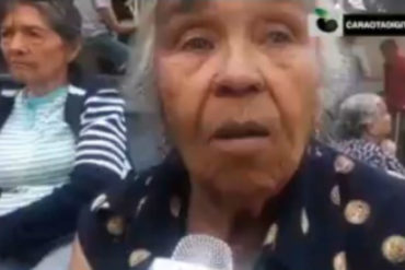 ¡INDIGNANTE! El triste testimonio de una pensionada de 84 años (jamás pensó que su vejez la pasaría en colas) (+Video)