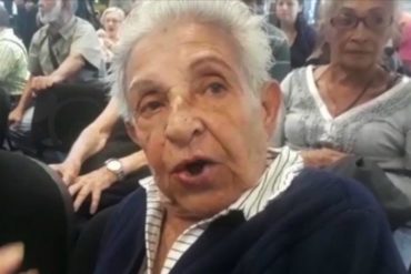 ¡LAMENTABLE! “Si compro remedios no puedo comer”, dijo una abuela de 84 años en Sudeban (+Video)