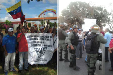 ¡CLAMAN JUSTICIA! Por tercer día consecutivo jubilados de Pdvsa trancaron las calles (+Fotos)