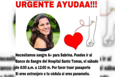 ¡SEPA! Joven venezolana sigue delicada tras accidente donde murió su familia en Panamá: Piden donar sangre