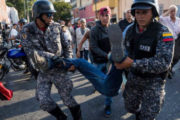 ¡VEA! El momento en el que hieren al jefe de seguridad de Henri Falcón en Catia (+FOTOS)