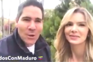 ¡VEA! El mensaje con el que Winston y Marlene de Andrade llaman a votar por Maduro: «Es garantía de prosperidad» (VIDEO + les dieron palo)