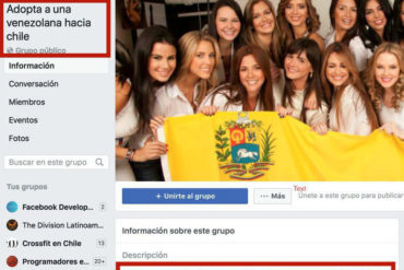 ¡INDIGNANTE! Este chileno abrió un grupo en Facebook para “adoptar” venezolanas que no tengan dinero para viajar