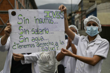 ¡CANSADOS! Sector salud sigue firme en las calles y anuncia marcha a Miraflores este #16Ago