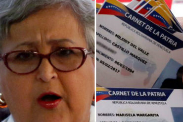¿QUÉ DIRÁ DIOSDADO? Tibisay Lucena: No se puede votar con el carnet de la patria