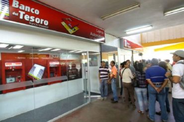 ¡PENDIENTES CON ESTO! Banco del Tesoro suspenderá servicios de pago por 14 horas