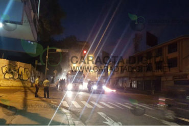 ¡NO LES QUEDÓ DE OTRA! Manifestantes fueron dispersados por la PNB tras protestar por crisis de transporte en Valencia