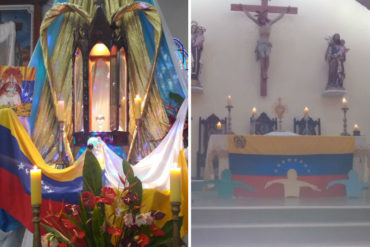 ¡BELLÍSIMO! Banderas de Venezuela adornaron los altares en la jornada de oración por el país (+Fotos)