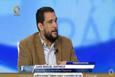 ¡ENTÉRESE! Juan Miguel Matheus llama a no votar en las presidenciales «por el rescate de la democracia»