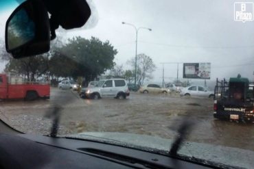 ¡PENDIENTES! Así corría el agua en Santo Domingo, Lara, tras fuertes lluvias (reportan familias afectadas)