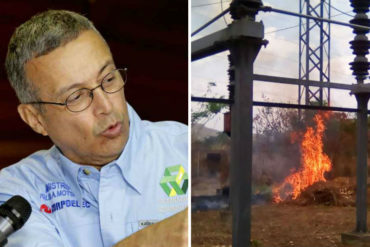 ¡QUÉ NOVEDAD! Motta Domínguez achaca la falta de agua en Caracas a «incendio provocado» en subestación Losada