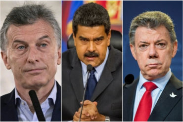 ¡LE DOLIÓ! Maduro se desahoga tras contundentes declaraciones de Macri y Santos en Lima (+Video)