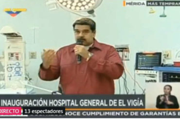 ¿ESTRATEGIA? En medio de su campaña electoral Maduro inauguró Hospital Hugo Chávez Frías en El Vigía