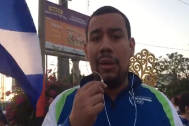 ¡CONTUNDENTE! Testimonio de un manifestante en Nicaragua: «No quiero que mi país esté como Venezuela» (+Video)