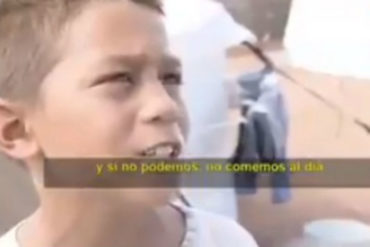 ¡ESTREMECEDOR! Lo que dijo un niño venezolano en refugio de Brasil: «En Venezuela solo se come la cena o no se come»