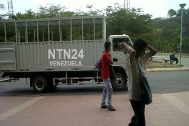 ¡QUÉ HUMILLACIÓN! Camiones tipo «perreras» transportan a los habitantes de los Valles del Tuy