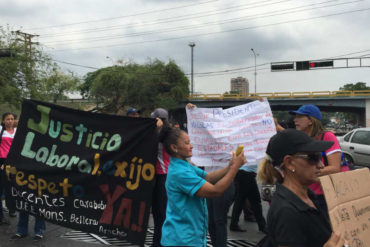 ¡ENTÉRESE! Segundo día de manifestaciones de maestros en Carabobo para exigir ajuste salarial (Lacava ni pendiente) (+Fotos)