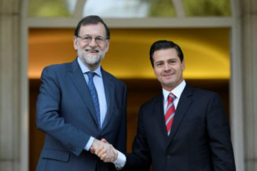 ¡PREOCUPADOS! Rajoy y Peña Nieto trataron la difícil situación que vive Venezuela